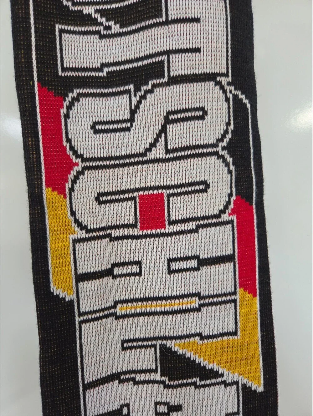 Germany National Team Knit Scarf with Eagle and Flag Design